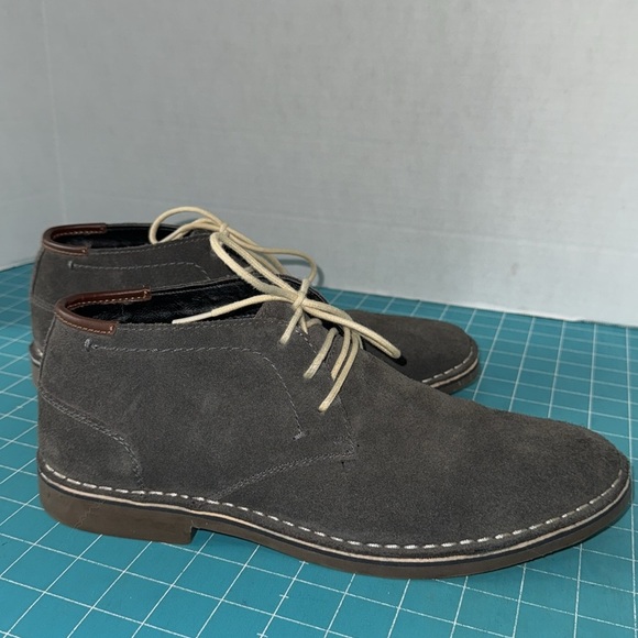 Kenneth Cole Reaction Gray Suede Desert Wind Low Ankle Boot Mens Size 10.5 - Picture 6 of 12